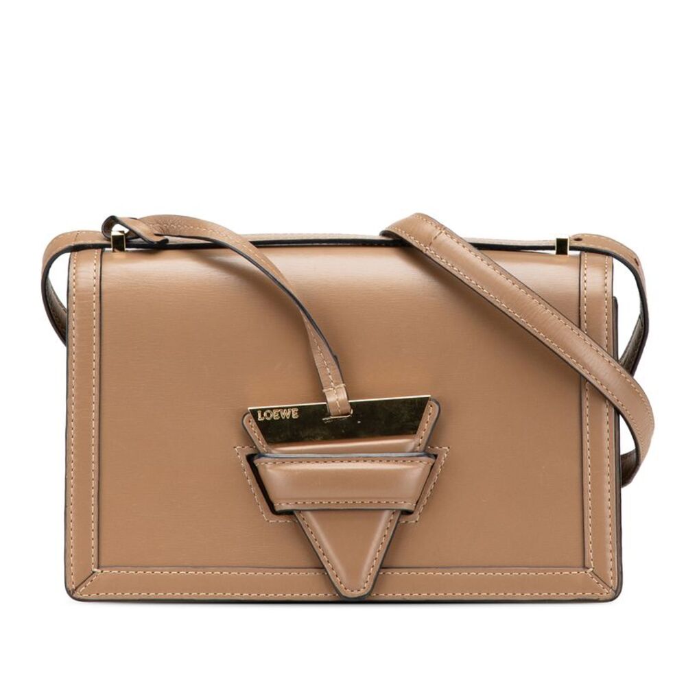 Pre Loved loewe Puzzle Small Leather Crossbody Women Brown Crossbody Bags - Picture 1 of 8